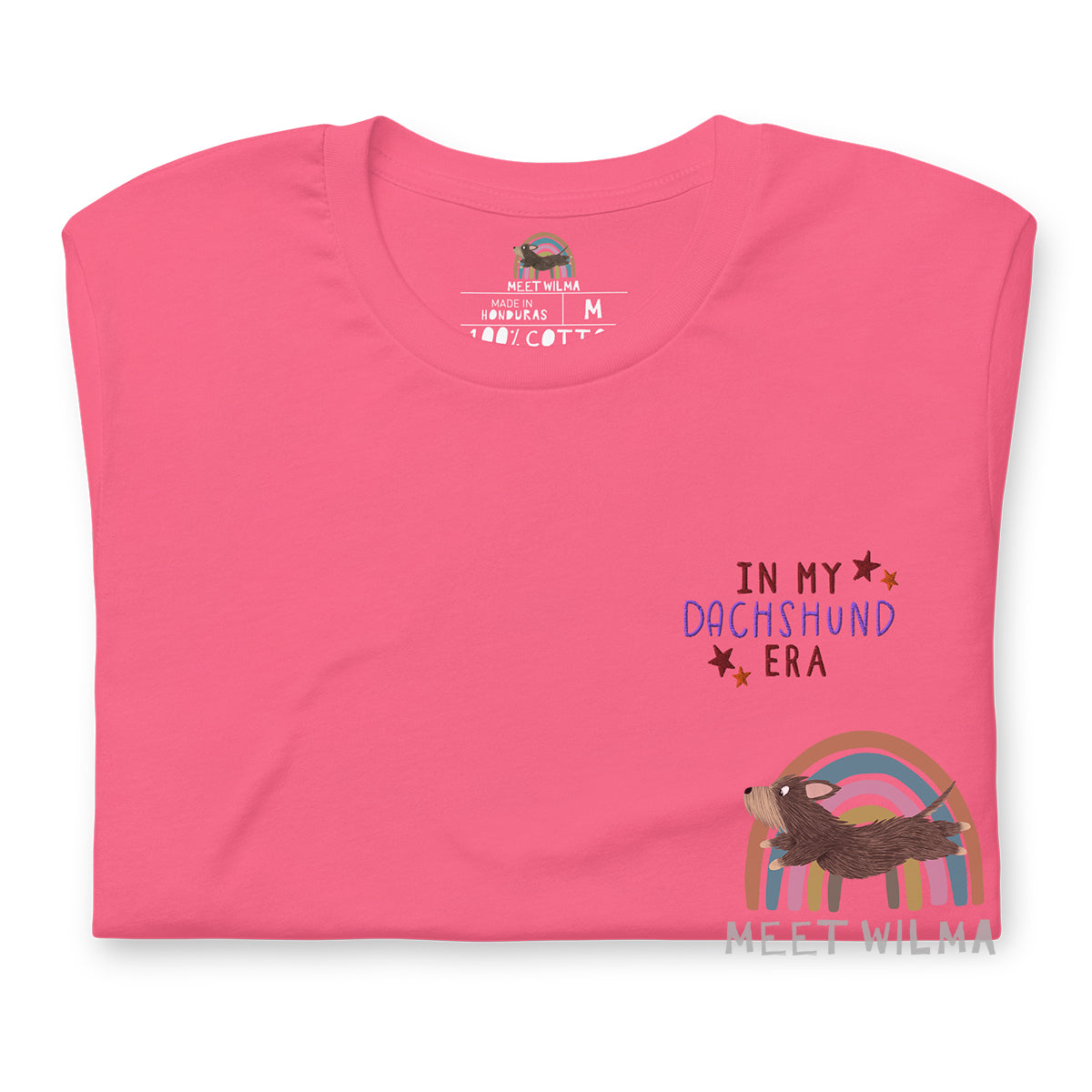 Embroidered Unisex Shirt "In My Dachshund Era" Black & Tan Version
