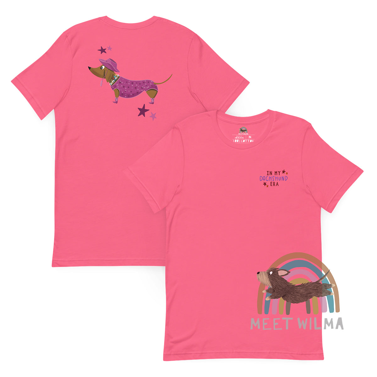 Embroidered Unisex Shirt "In My Dachshund Era" -Brown