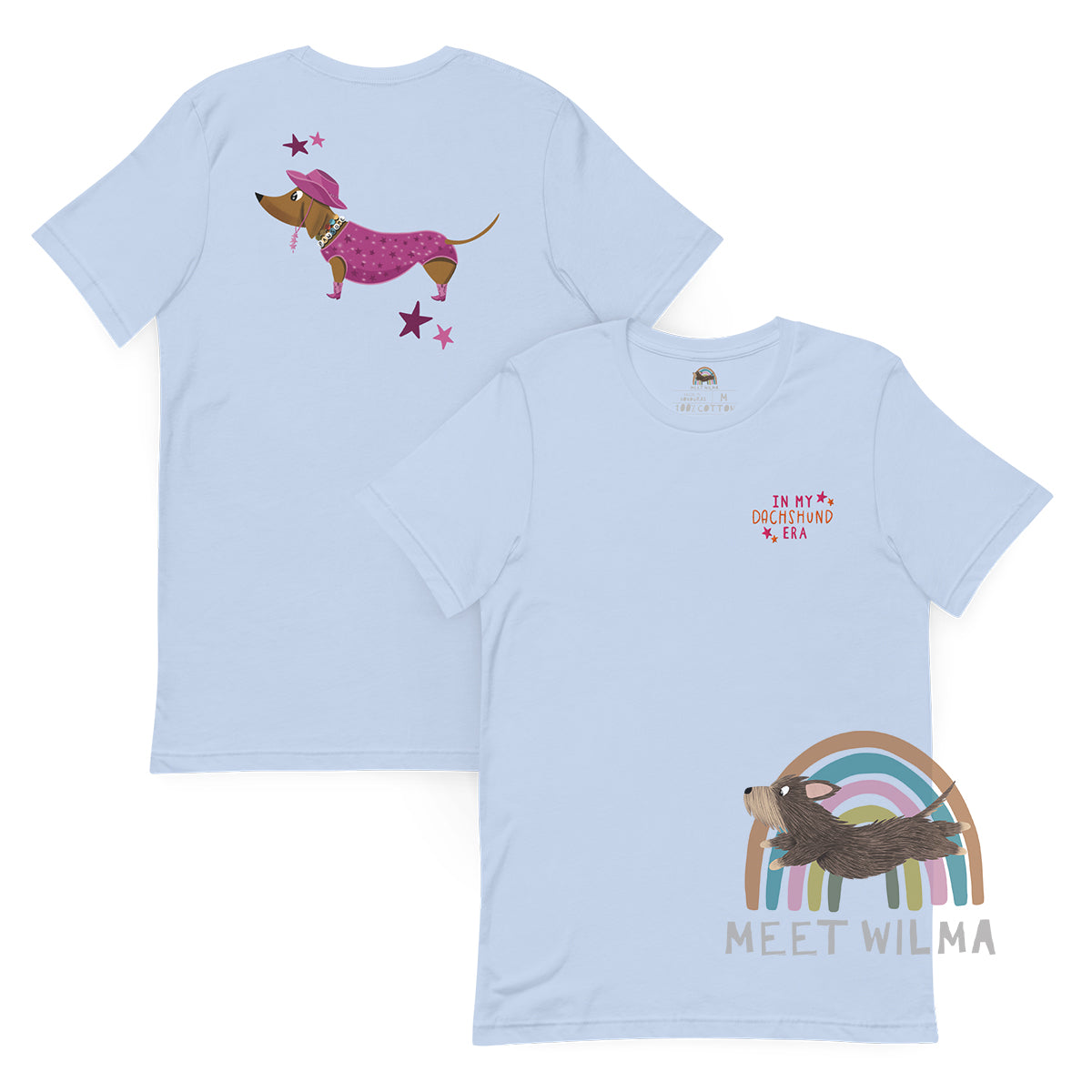 Embroidered Unisex Shirt "In My Dachshund Era" -Brown
