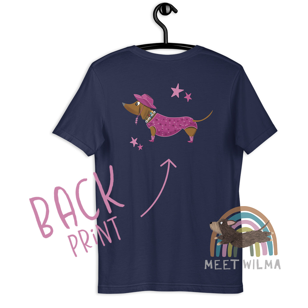 Embroidered Unisex Shirt "In My Dachshund Era" -Brown