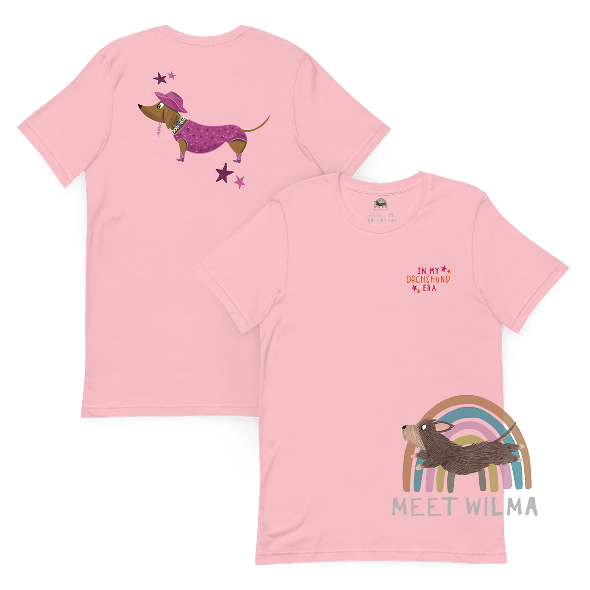 Embroidered Unisex Shirt "In My Dachshund Era" -Brown