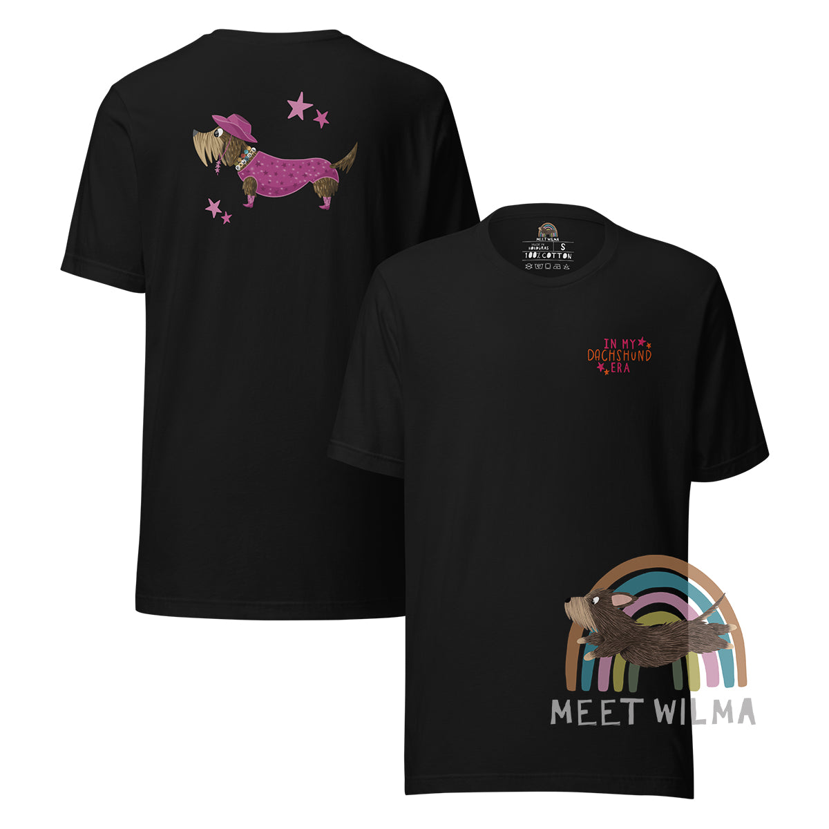 Embroidered Unisex Shirt "In My Dachshund Era" Wire Version