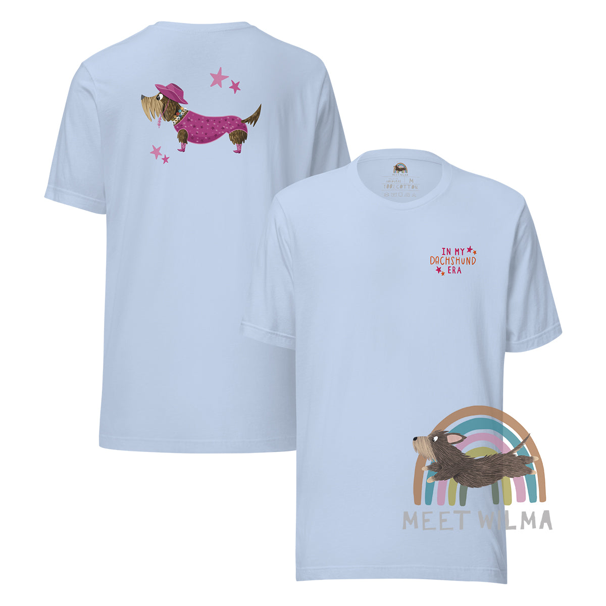 Embroidered Unisex Shirt "In My Dachshund Era" Wire Version