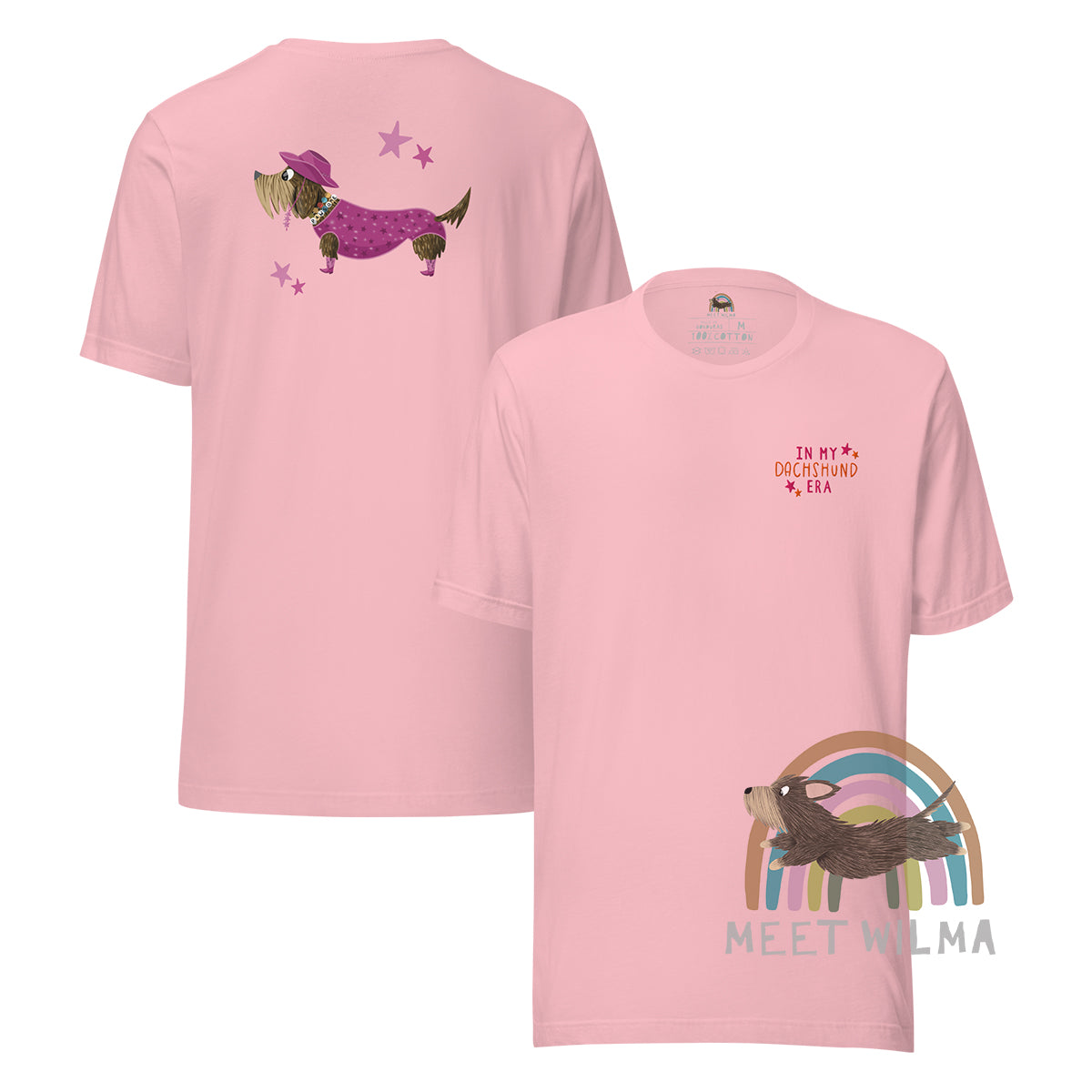 Embroidered Unisex Shirt "In My Dachshund Era" Wire Version