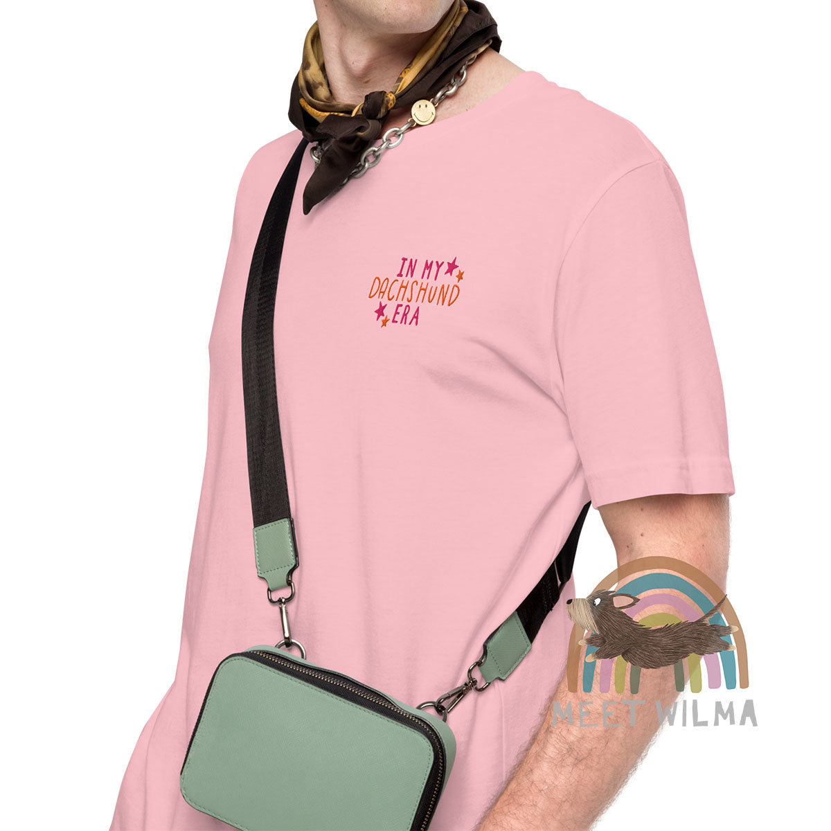 Embroidered Unisex Shirt "In My Dachshund Era" Wire Version