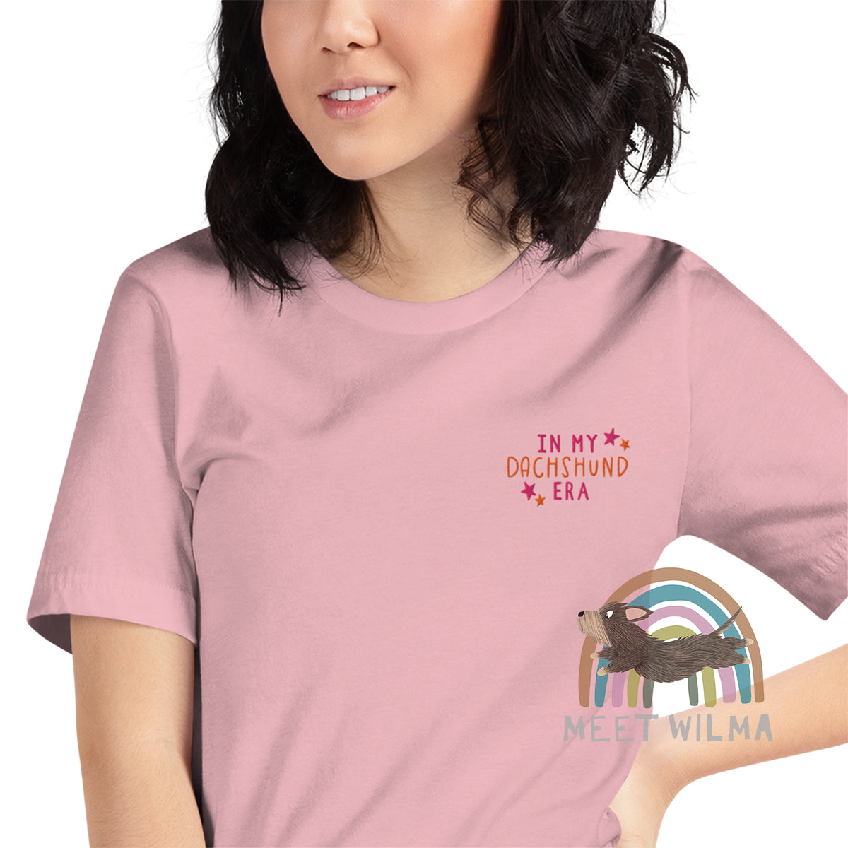 Embroidered Unisex Shirt "In My Dachshund Era" Black & Tan Version