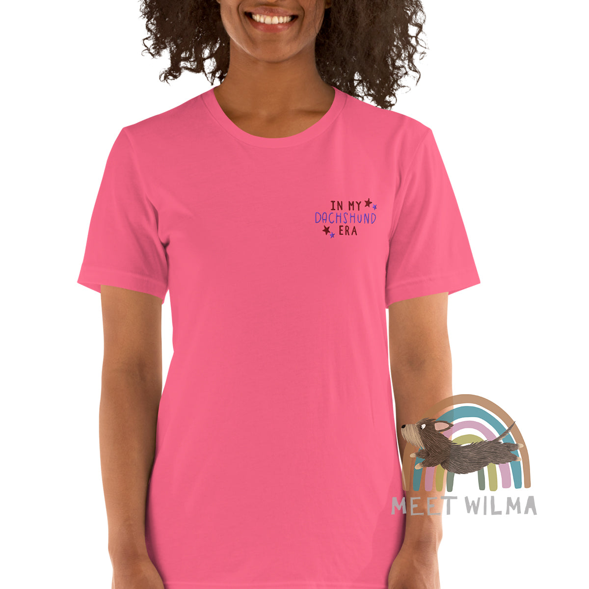 Embroidered Unisex Shirt "In My Dachshund Era" Wire Version