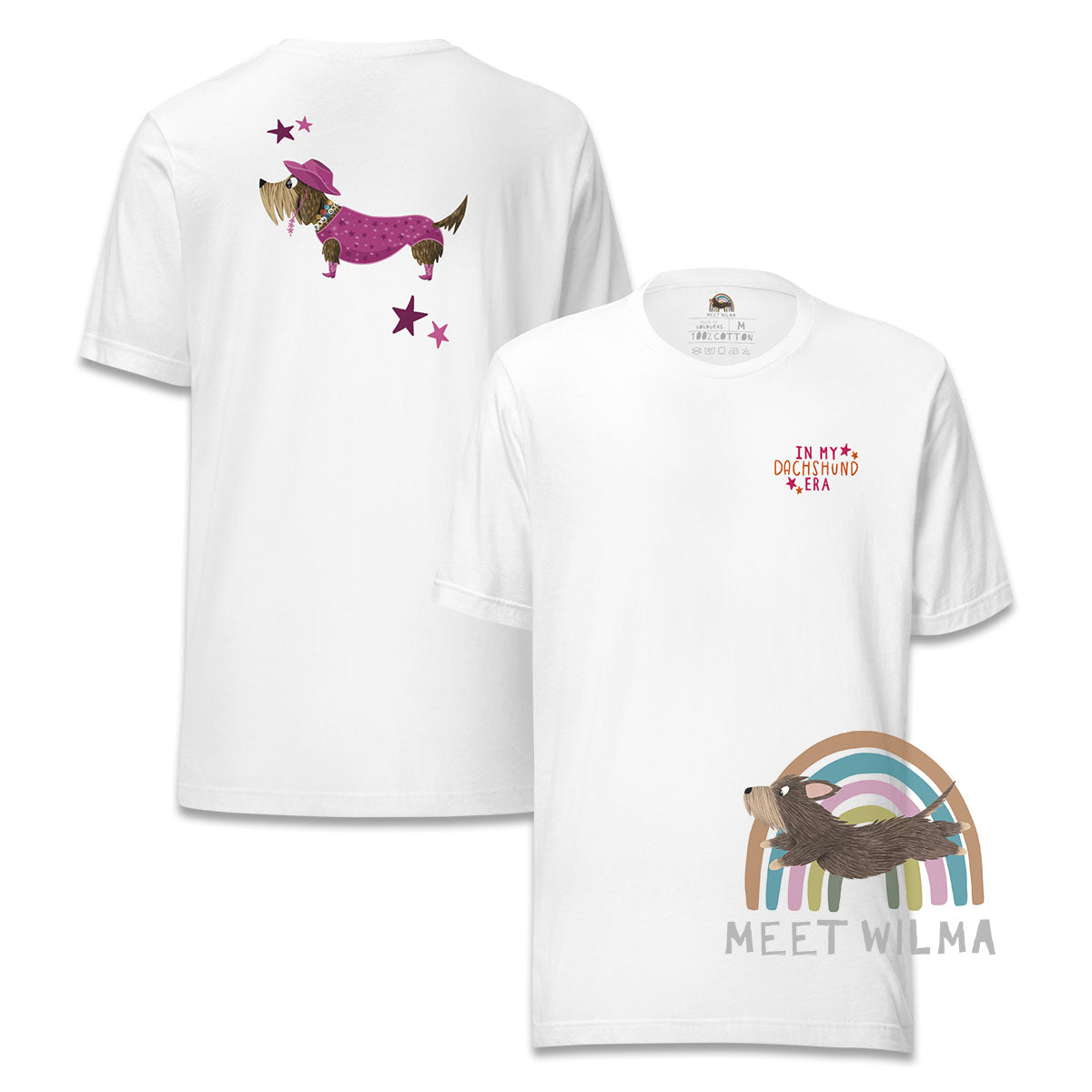 Embroidered Unisex Shirt "In My Dachshund Era" Wire Version