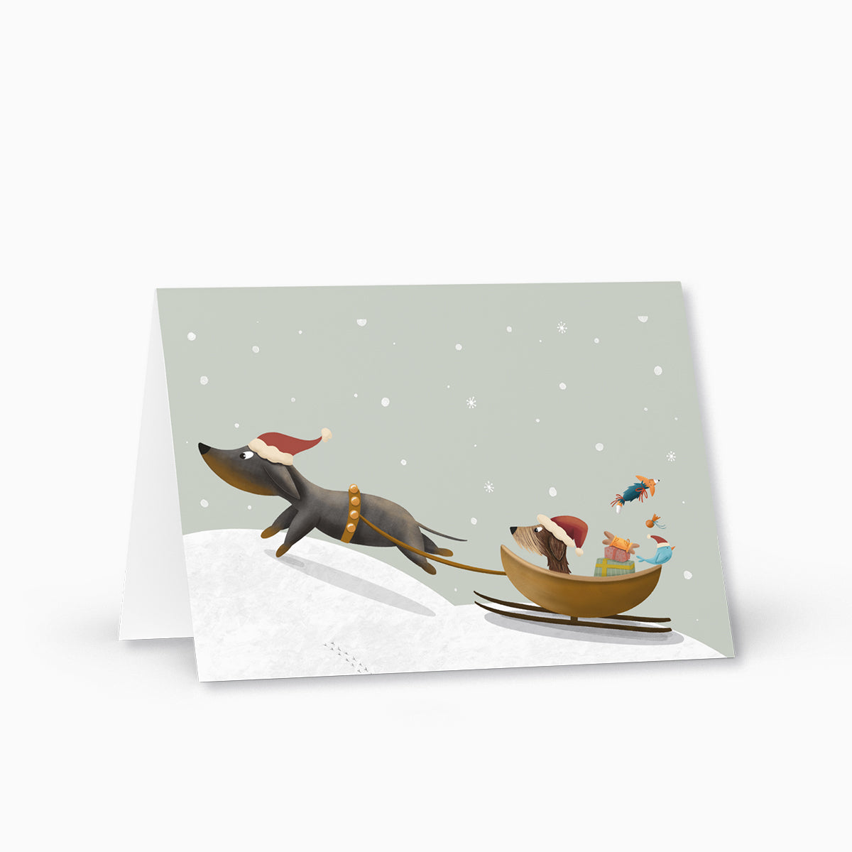 Christmas Greeting Card "Gift Express"
