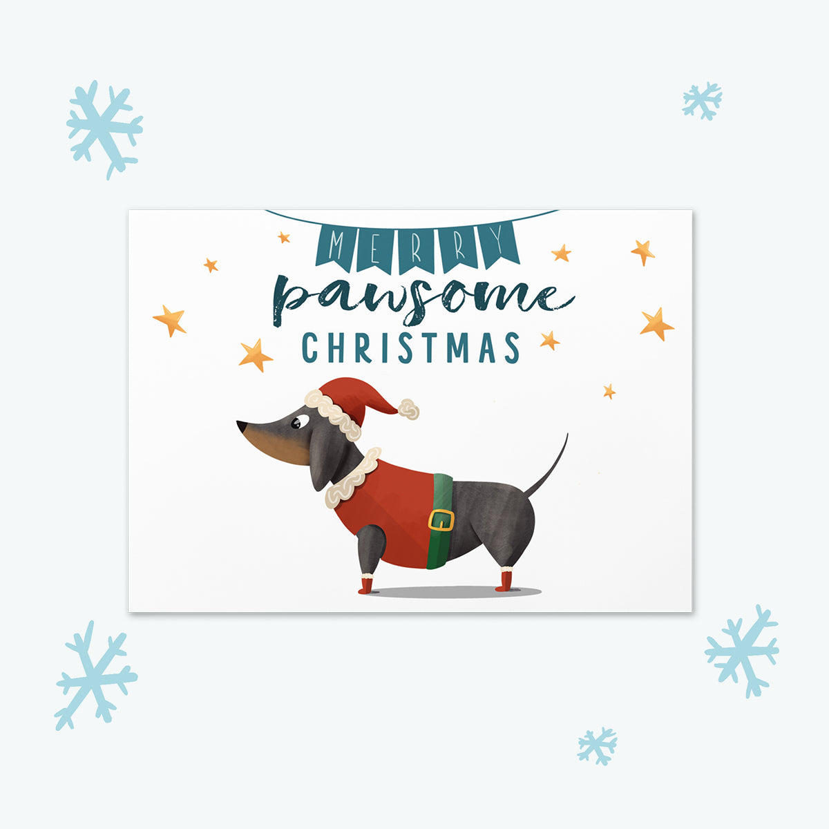 Christmas Card "Merry pawsome Christmas"