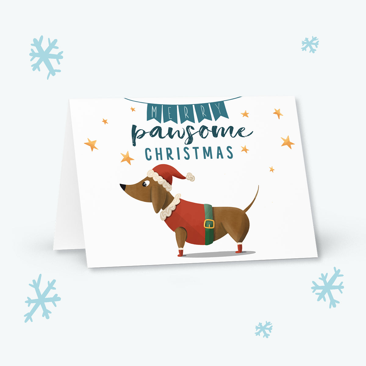 Christmas Card "Merry pawsome Christmas"