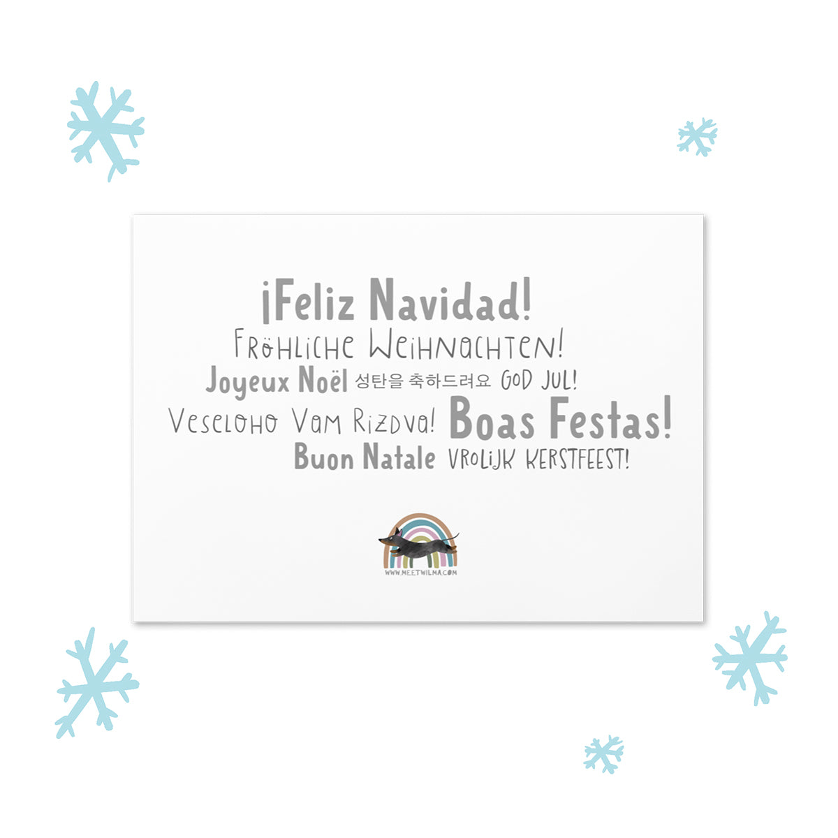 Christmas Card "Merry pawsome Christmas"