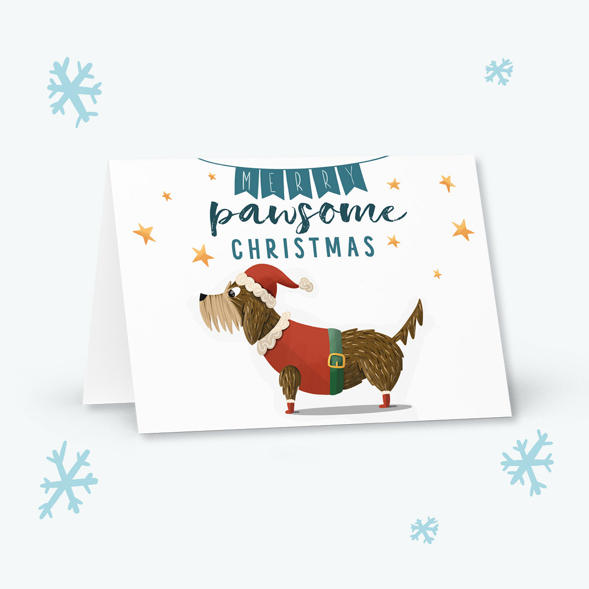 Christmas Card "Merry pawsome Christmas"