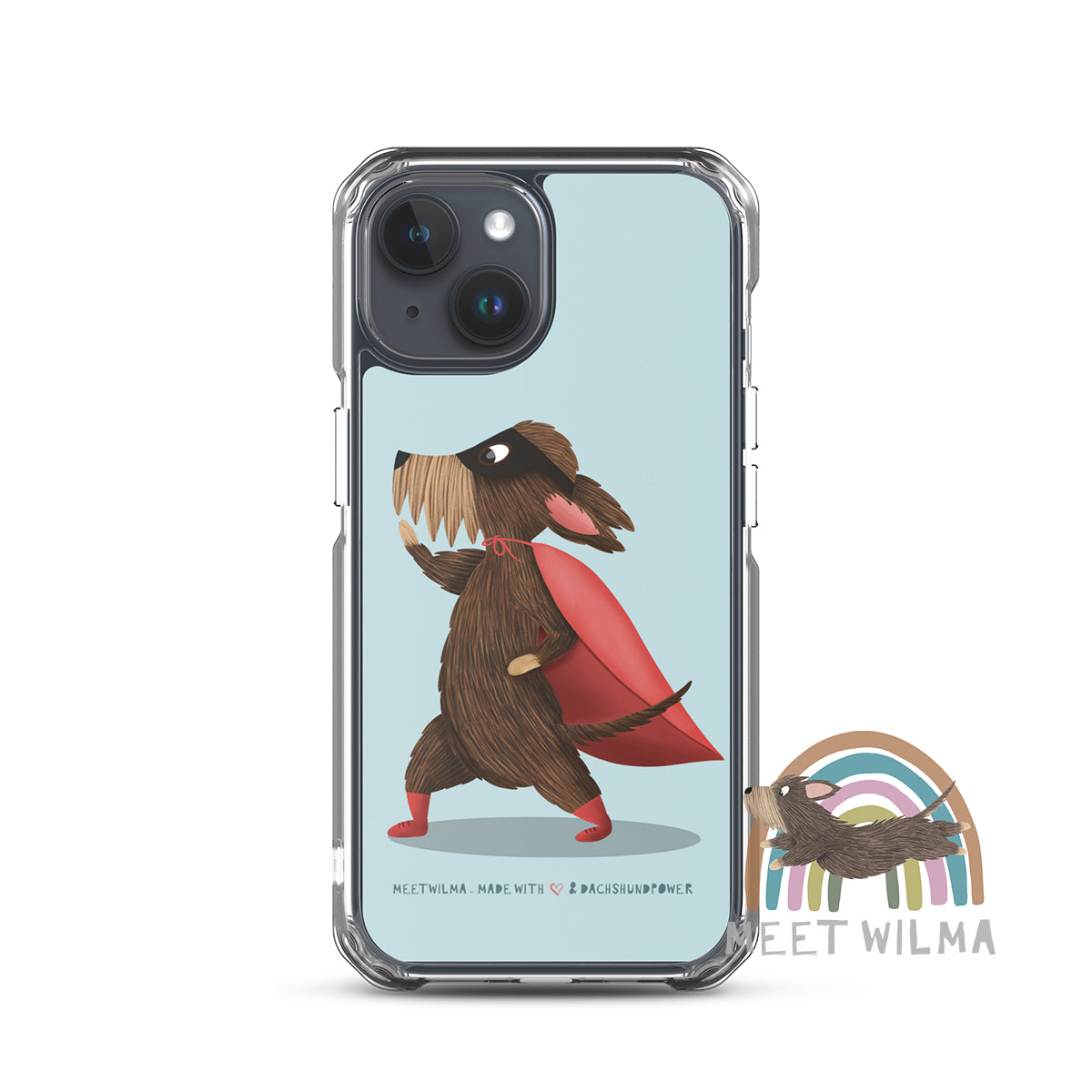 iPhone® Clear Case "Superdachshund"