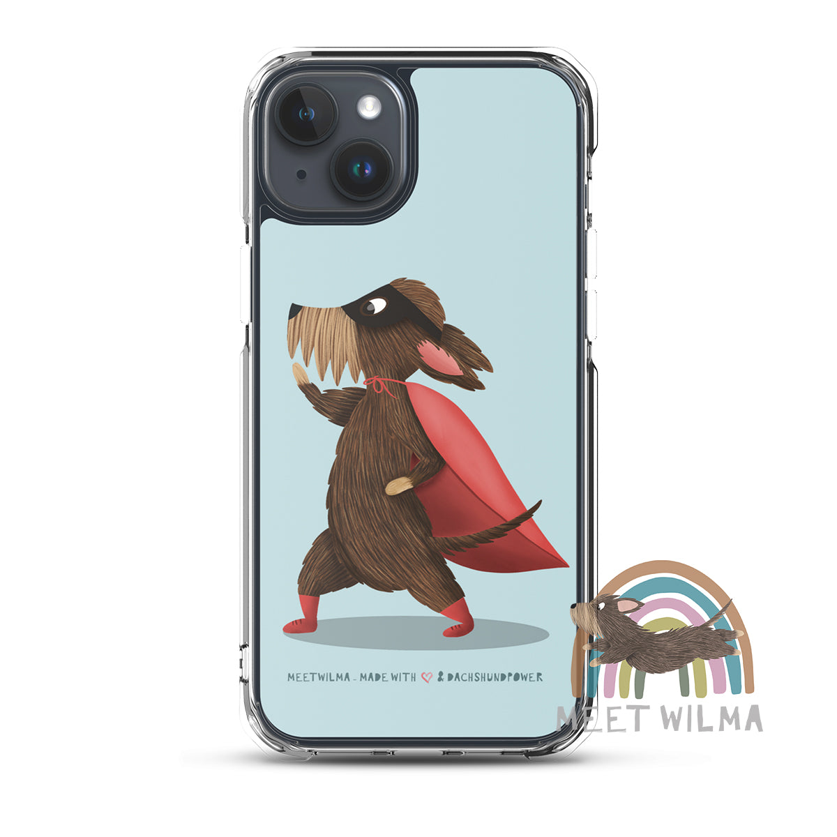 iPhone® Clear Case "Superdachshund"