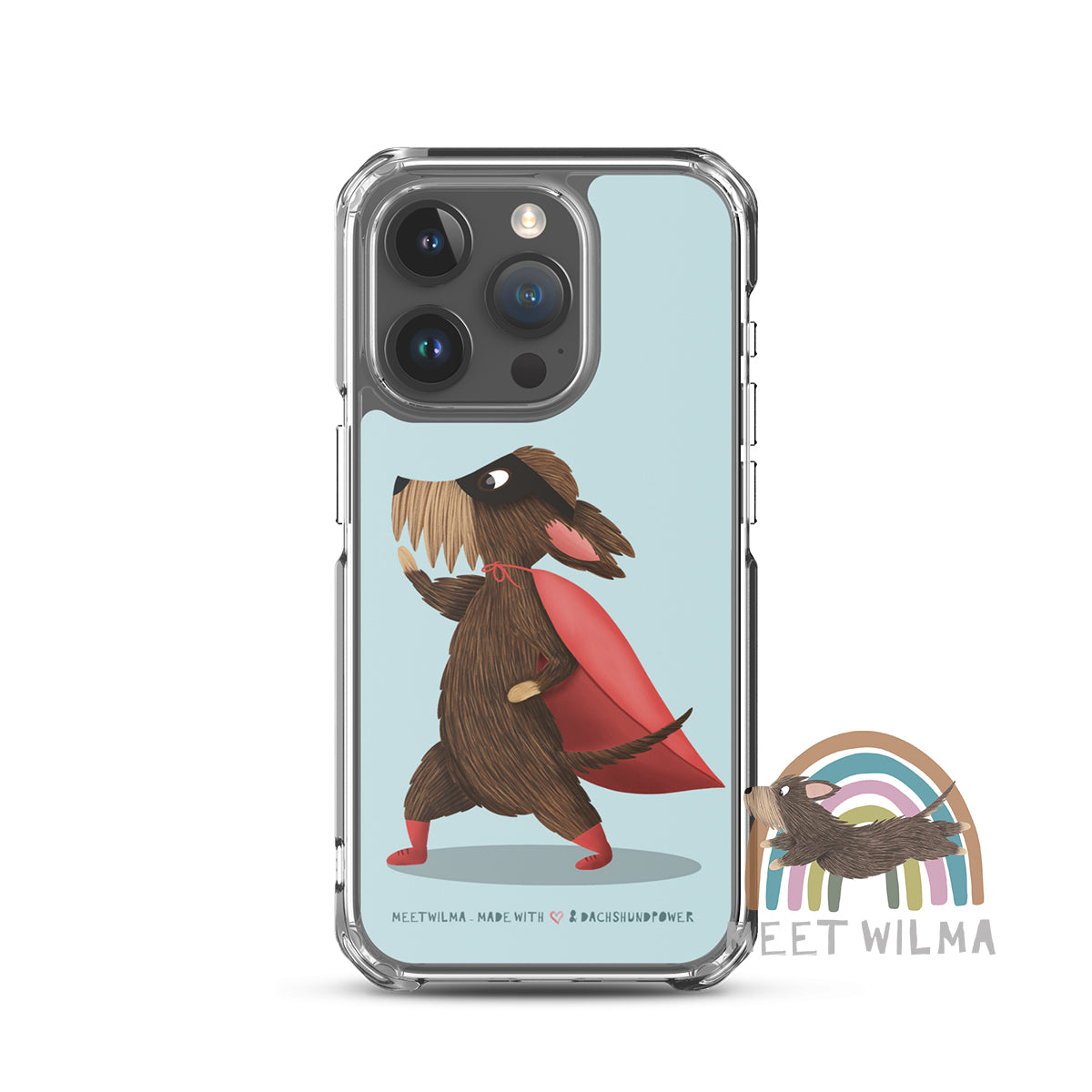 iPhone® Clear Case "Superdachshund"