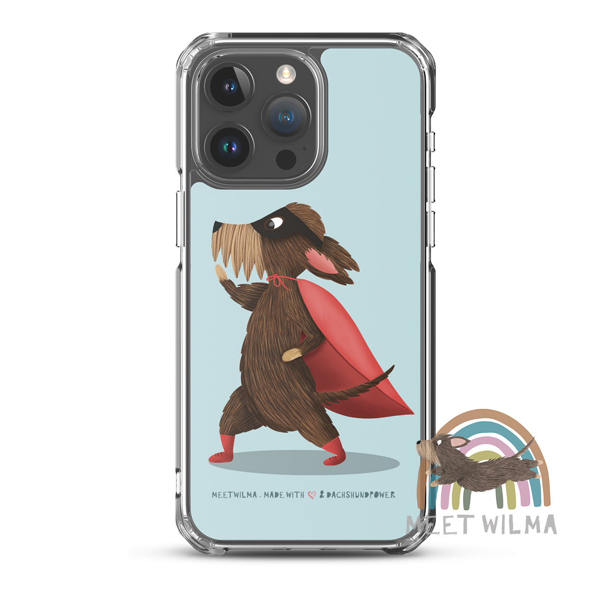 iPhone® Clear Case "Superdachshund"