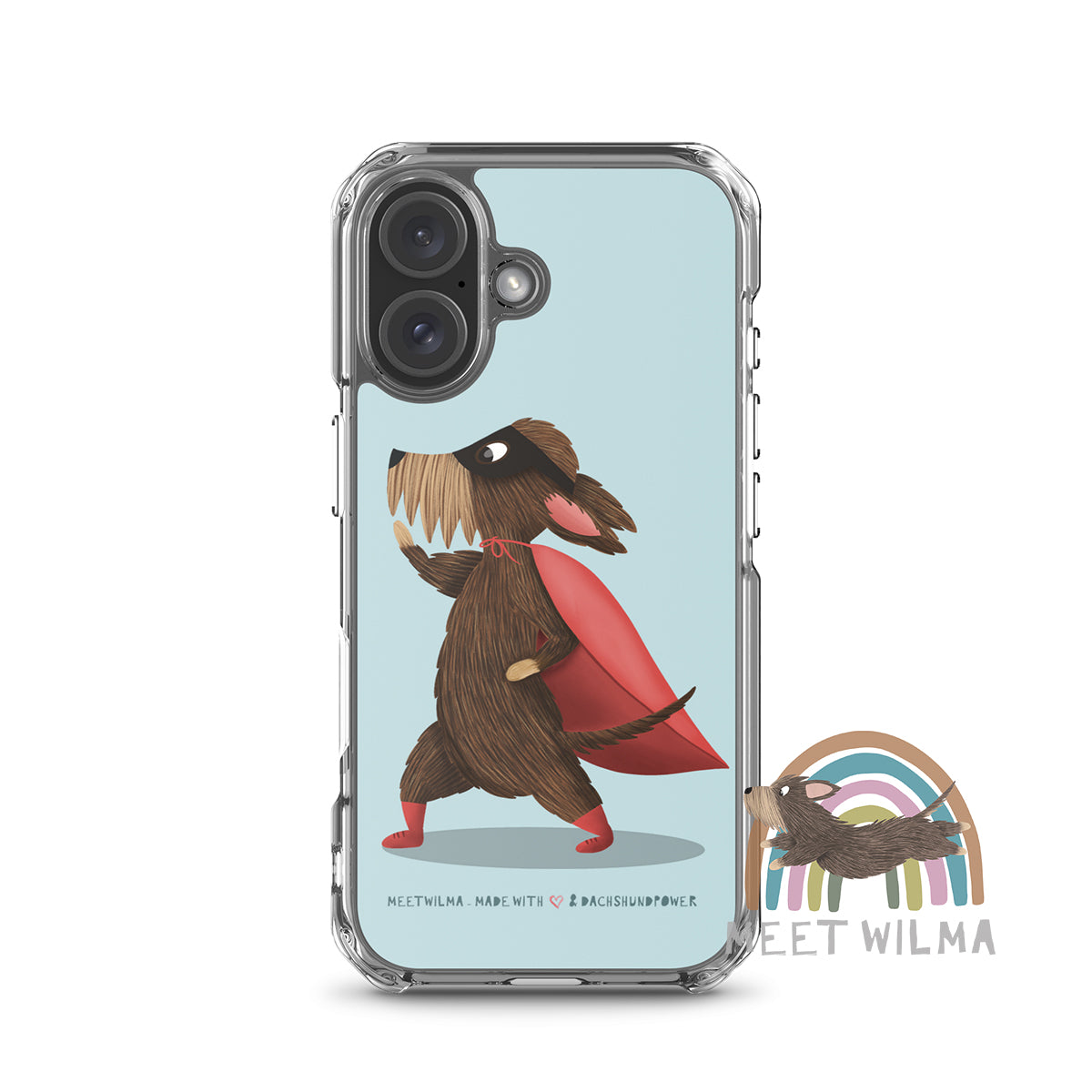 iPhone® Clear Case "Superdachshund"