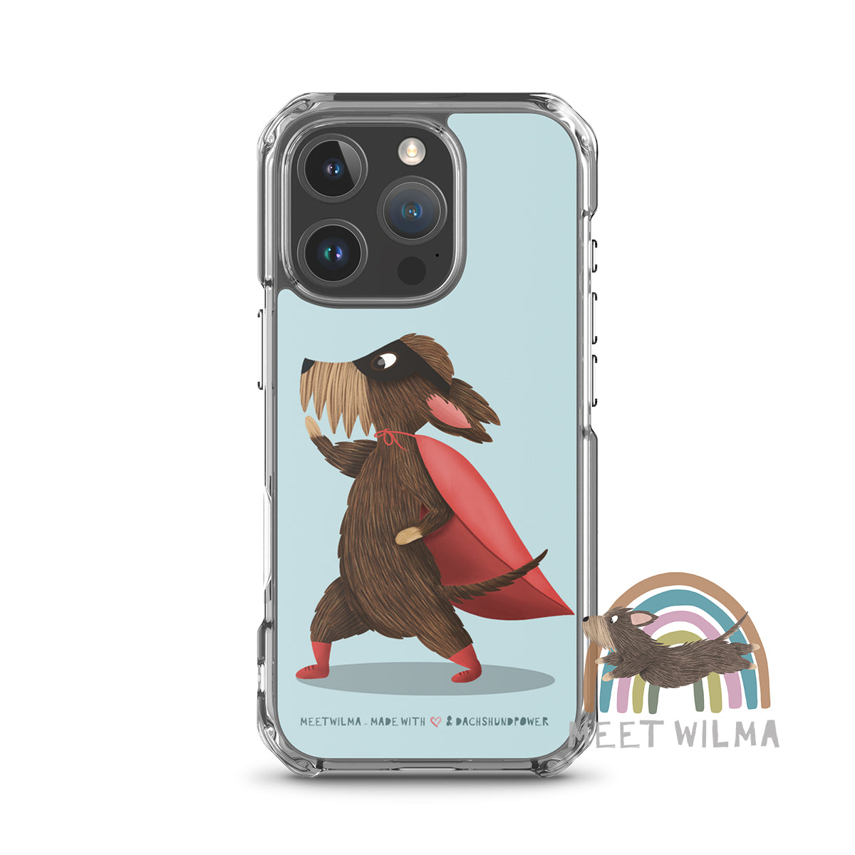 iPhone® Clear Case "Superdachshund"