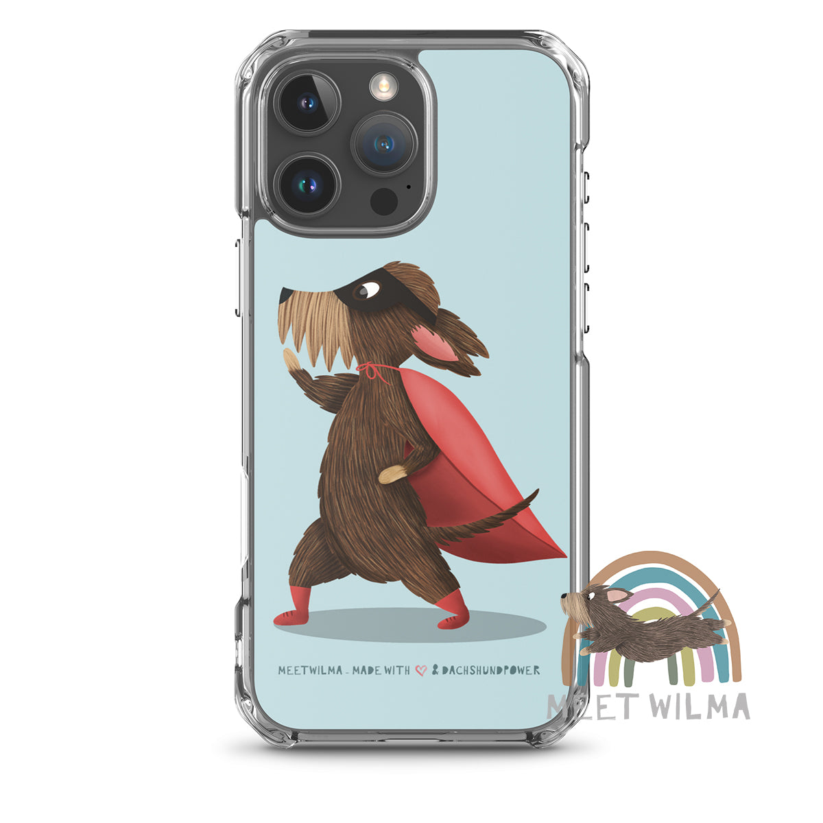 iPhone® Clear Case "Superdachshund"