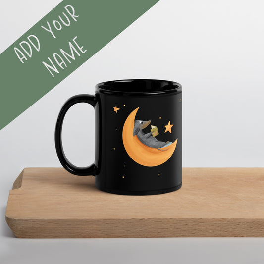 Black Mug "Moon & Stars"