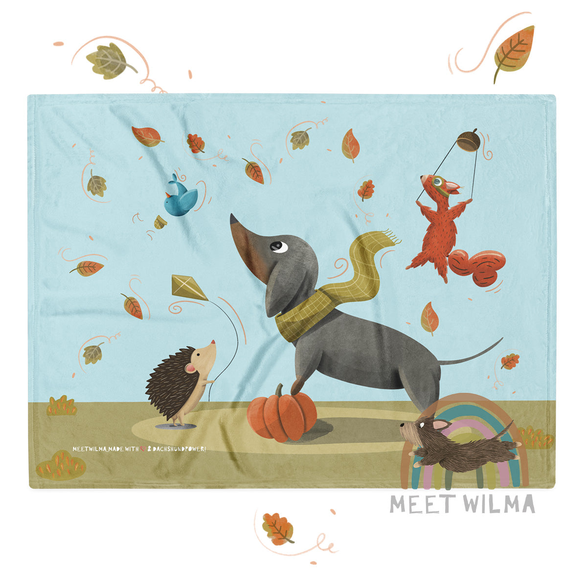 Fleece Blanket "Pumpkin Love"