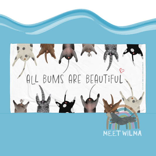 Towel "All Bums Are Beautiful"