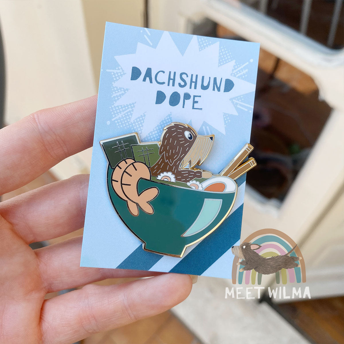 Enamel Pin "Ramen Sausage"