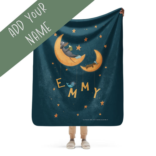 Sherpa Blanket "Moon & Stars"⭐