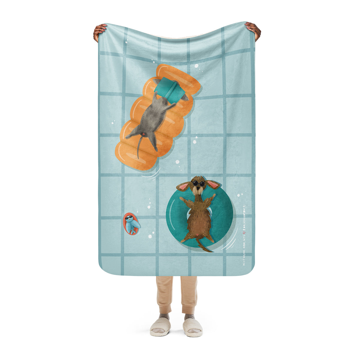 Sherpa Blanket "Summer Fun"