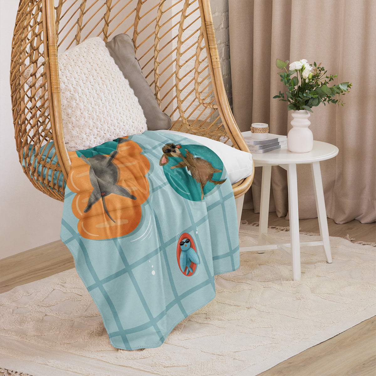 Sherpa Blanket "Summer Fun"