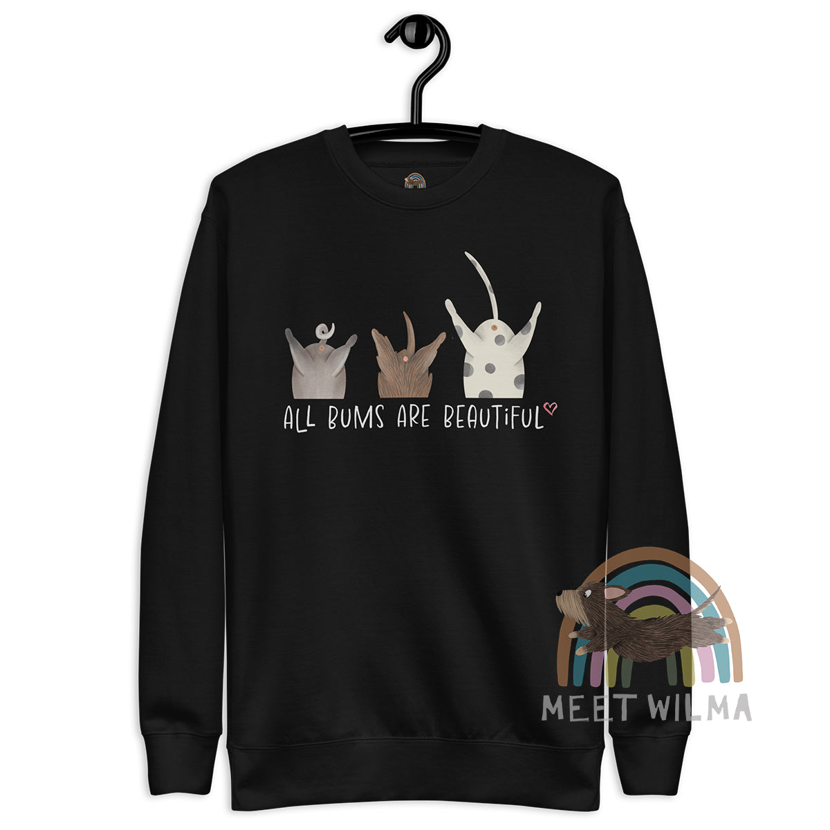 Unisex Sweatshirt "All Bums Are Beautiful"