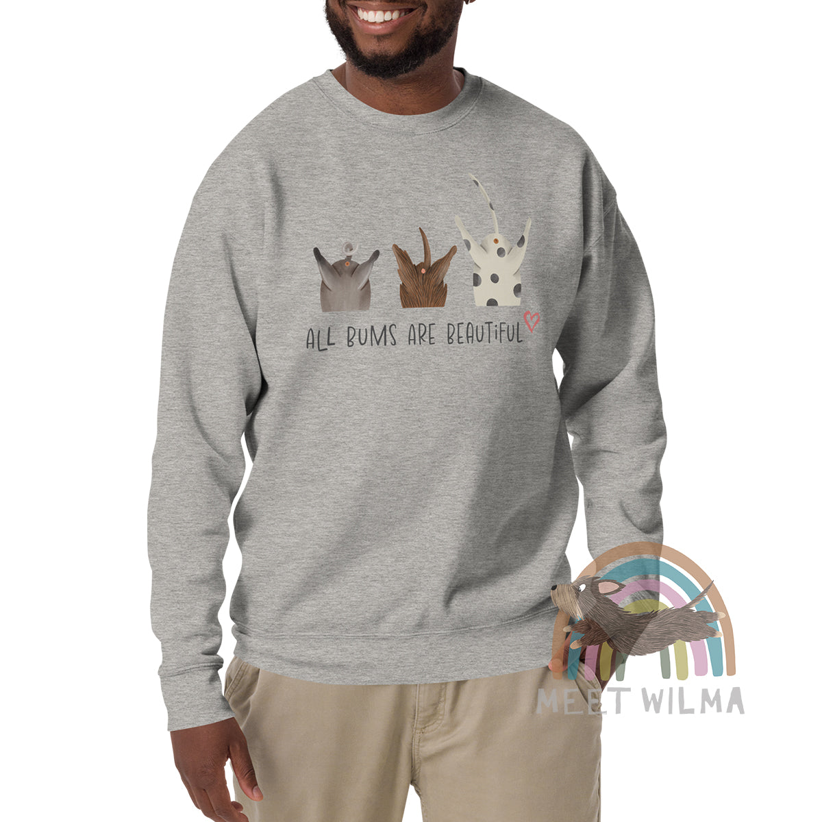 Unisex Sweatshirt "All Bums Are Beautiful"