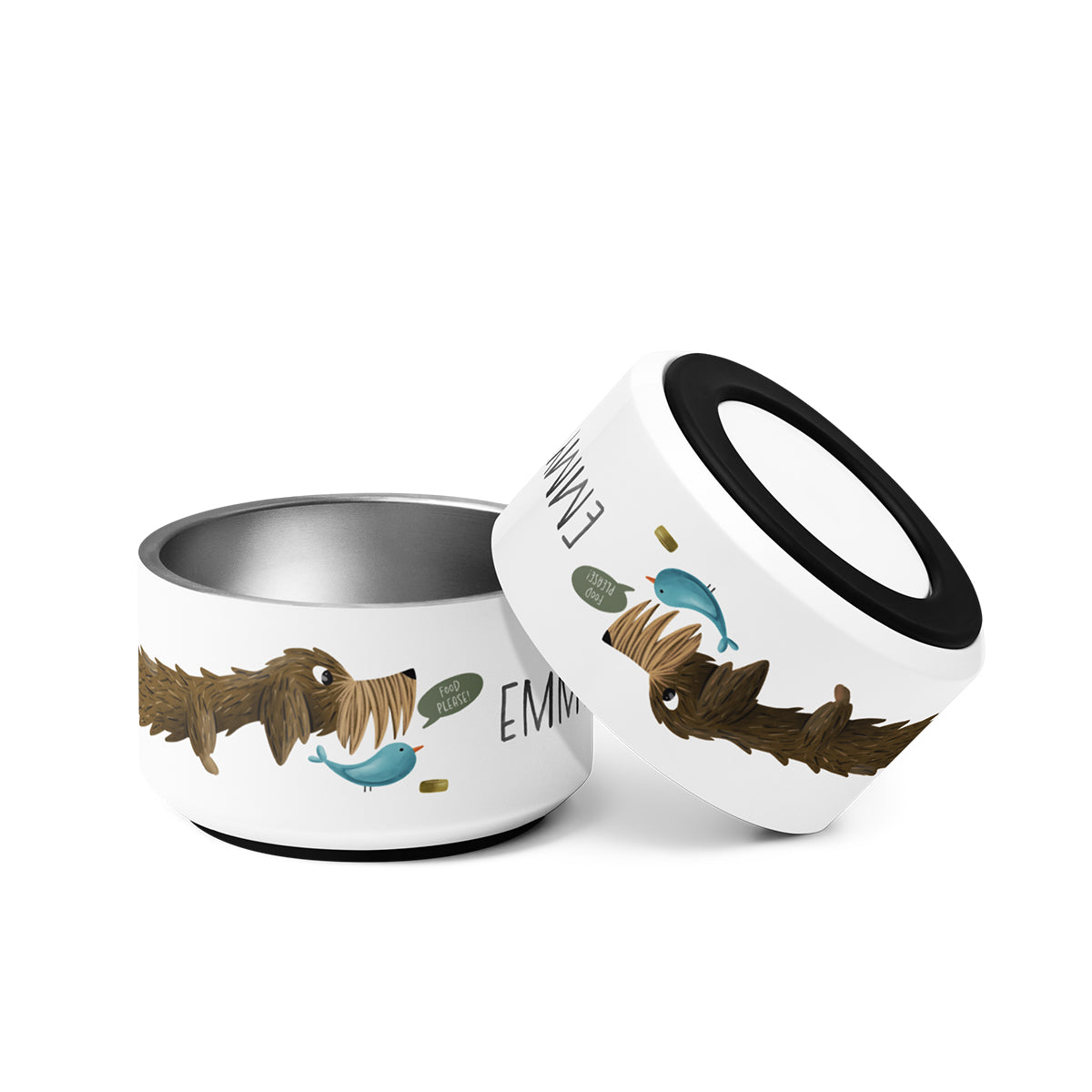 Bowl "Food Please!" Wire-Haired