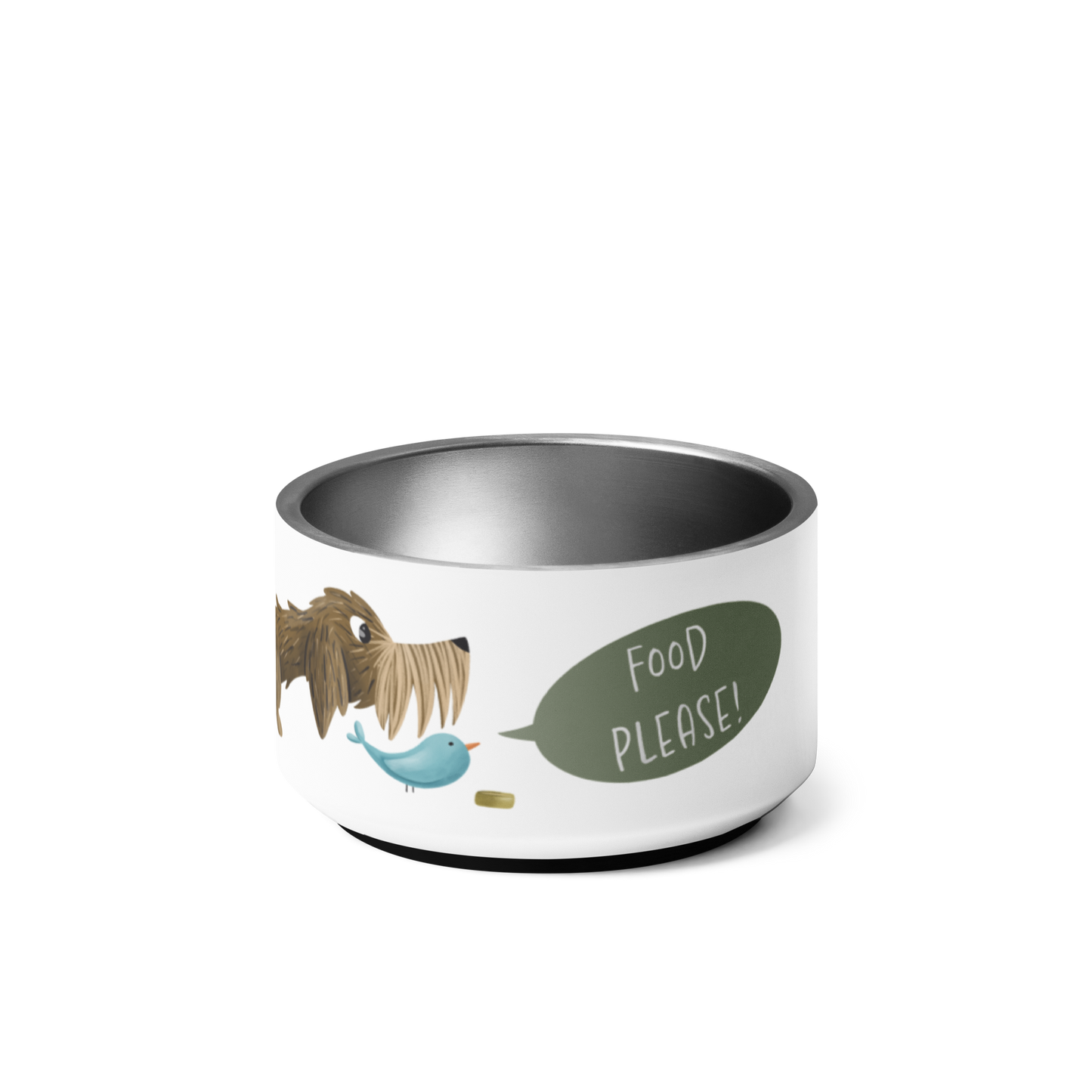 Bowl "Food Please!" Wire-Haired