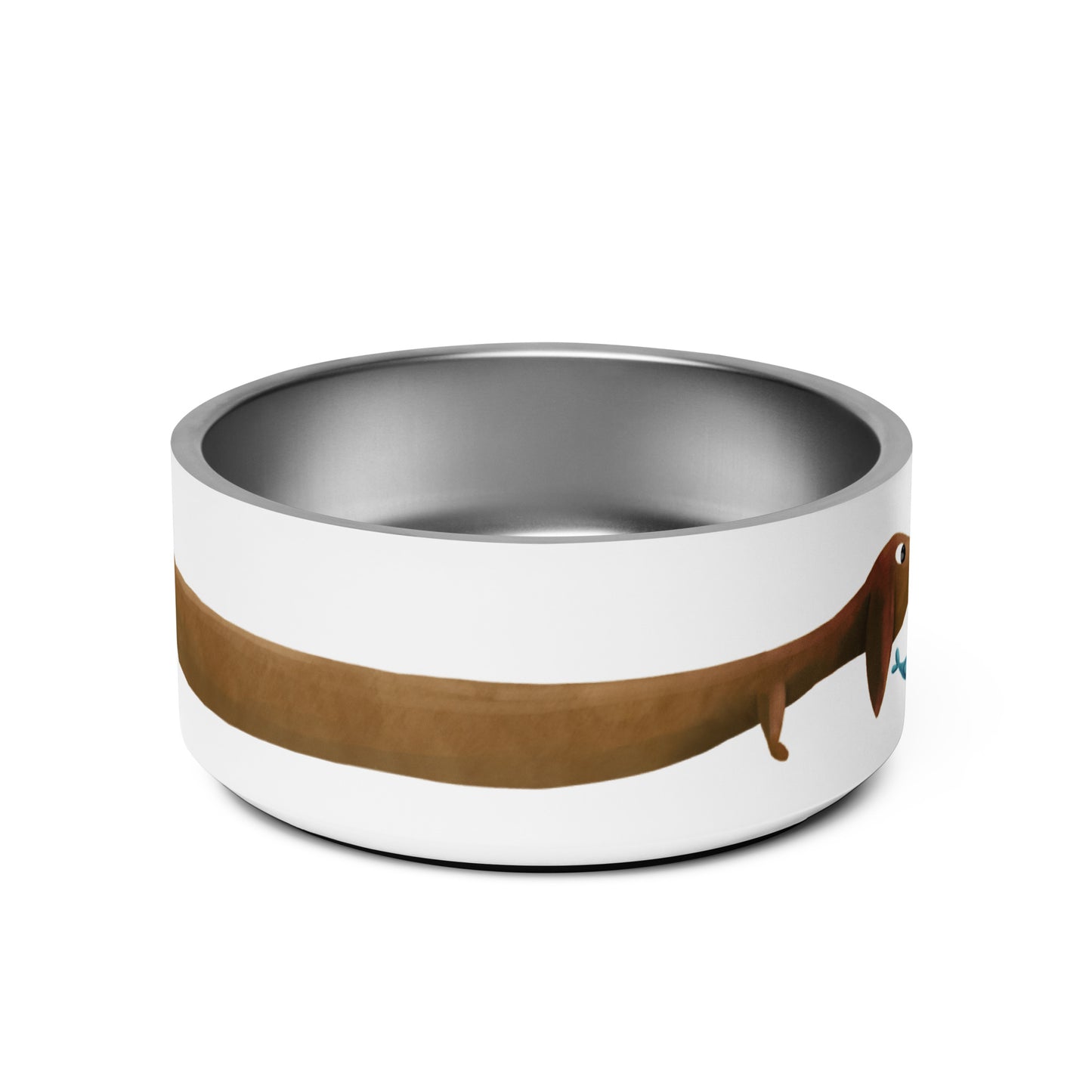 Bowl "Food Please!" Brown Dachshund