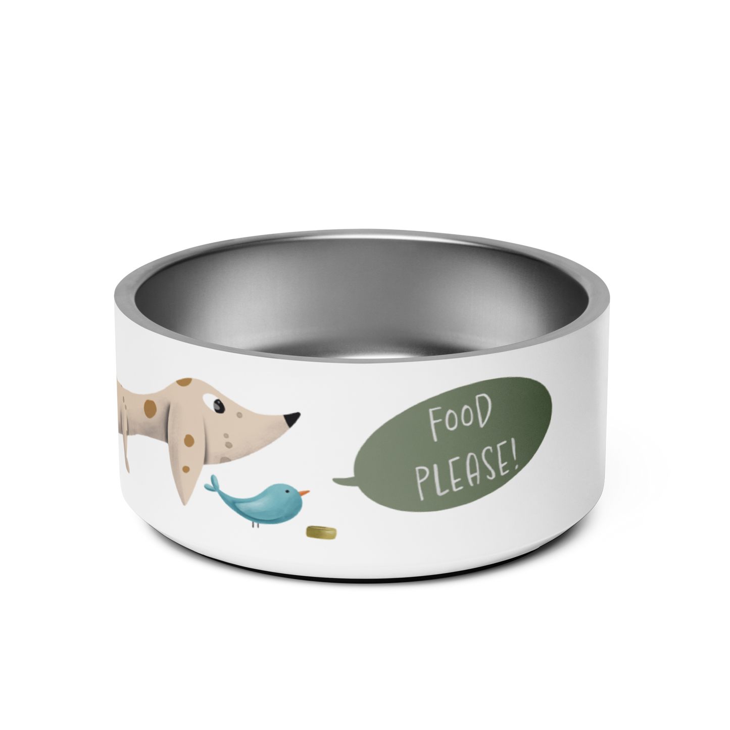 Bowl "Food Please!" Dapple Dachshund