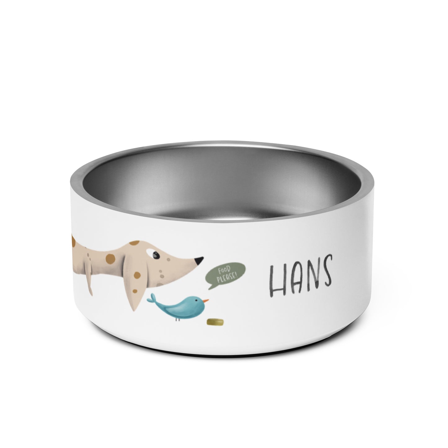 Bowl "Food Please!" Dapple Dachshund