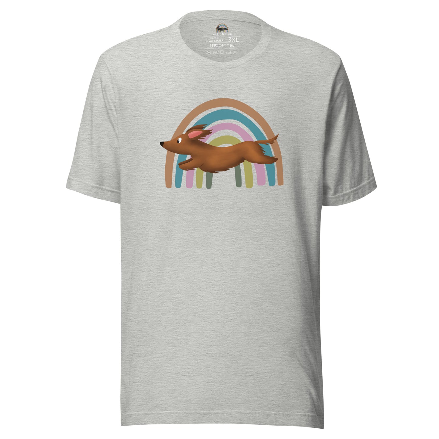 Unisex Shirt "Rainbow" Long Hair Brown