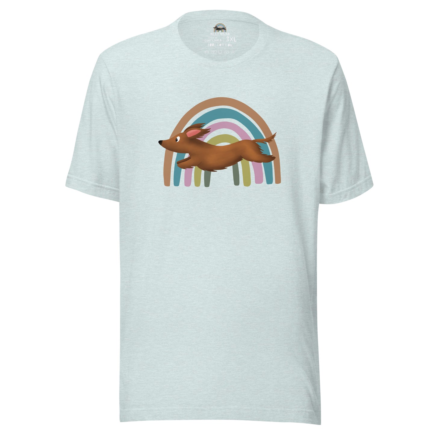 Unisex Shirt "Rainbow" Long Hair Brown