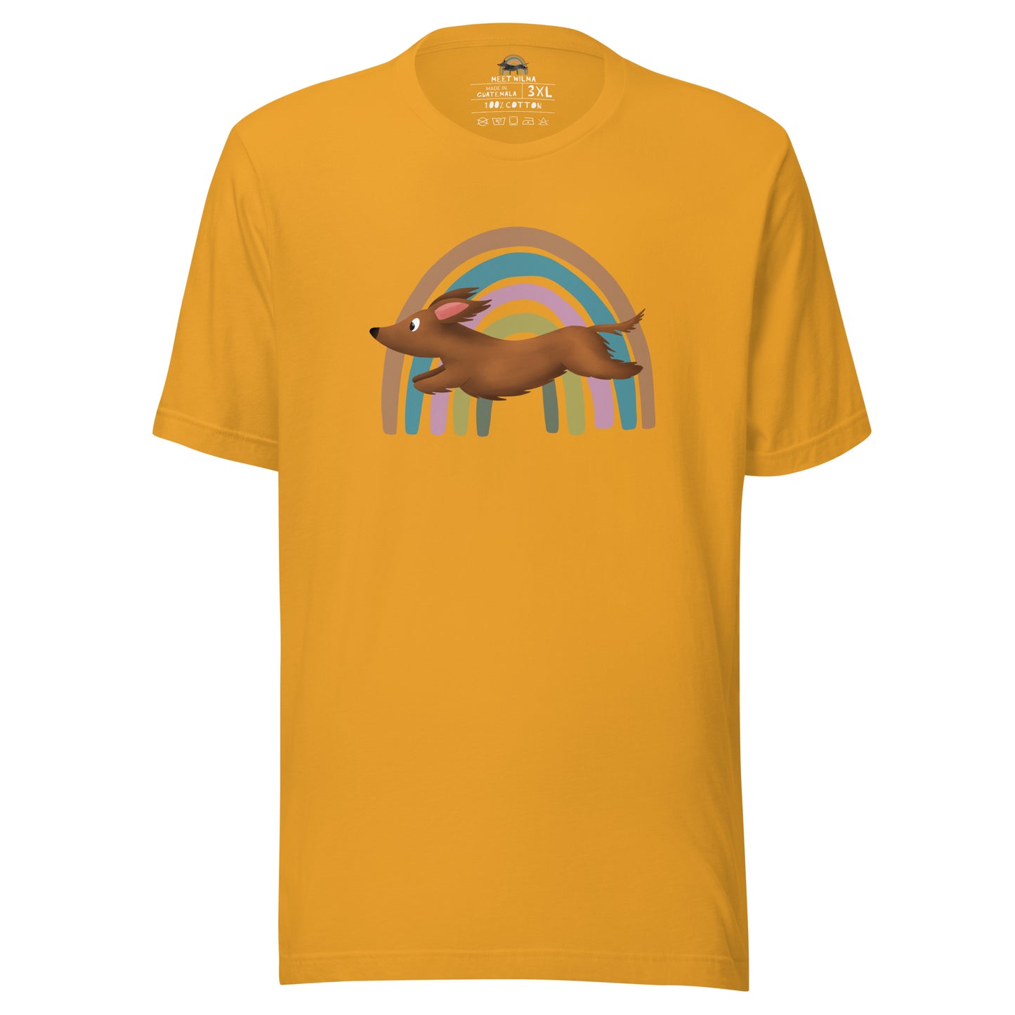 Unisex Shirt "Rainbow" Long Hair Brown