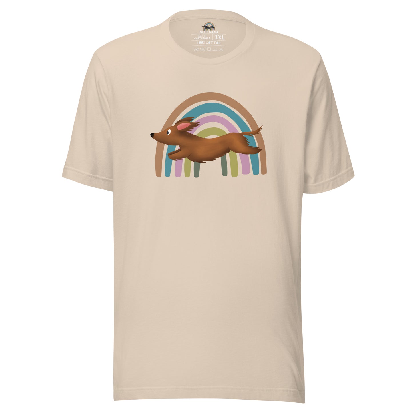 Unisex Shirt "Rainbow" Long Hair Brown