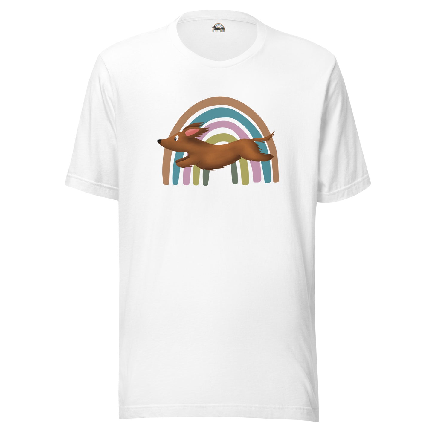 Unisex Shirt "Rainbow" Long Hair Brown
