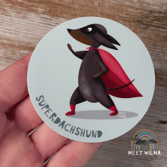 Sticker "Superdachshund"