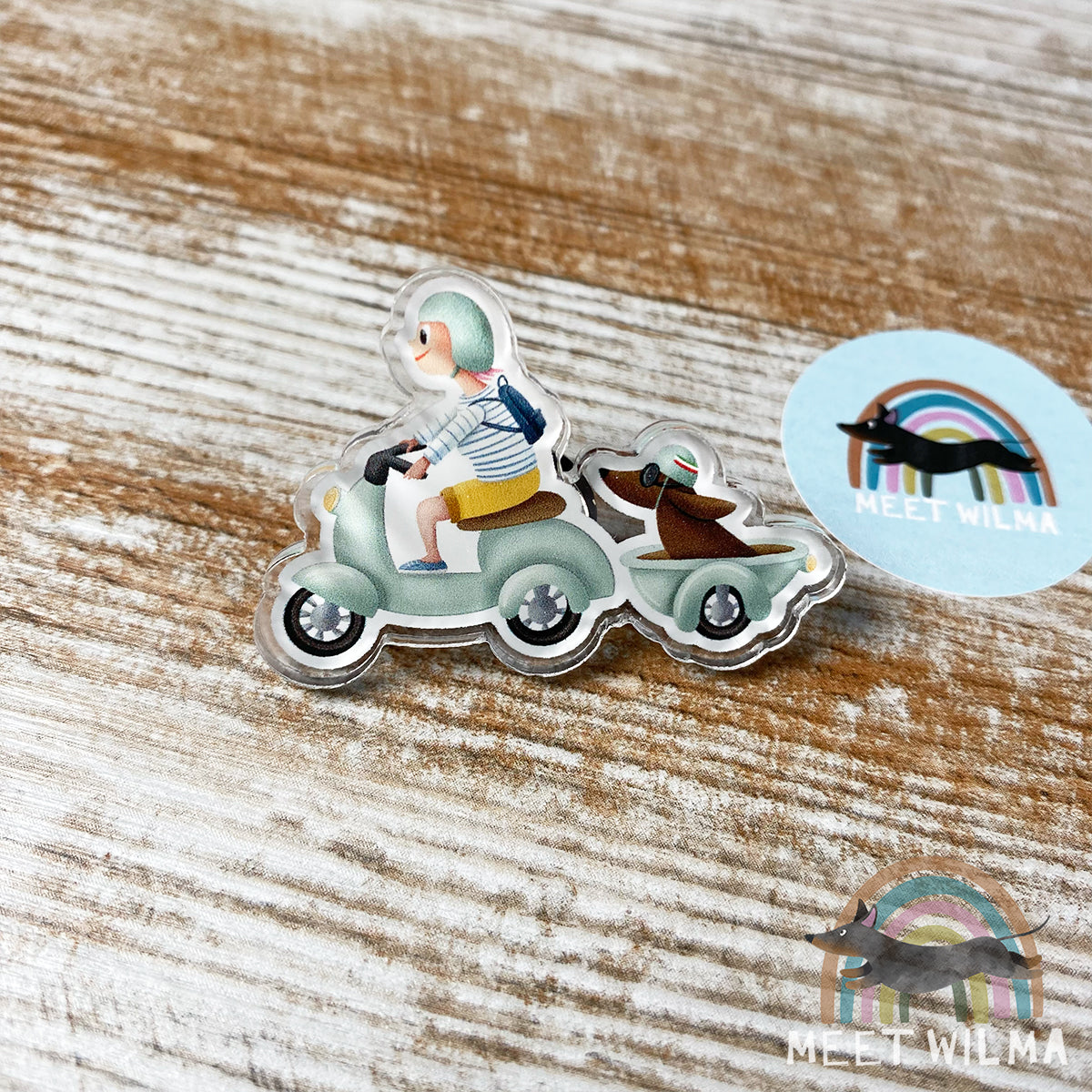 Acrylic Pin "Toscana Ride"