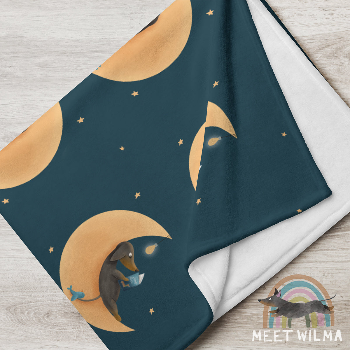 Fleece Blanket "Bookworm"