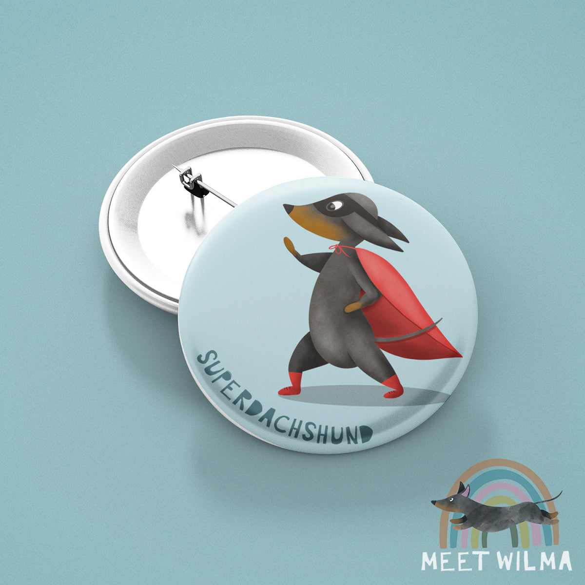 Button "Superdachshund"