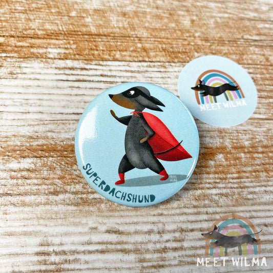 Button "Superdachshund"