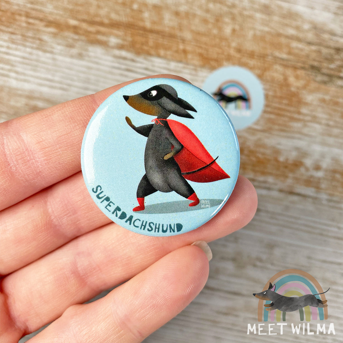 Button "Superdachshund"