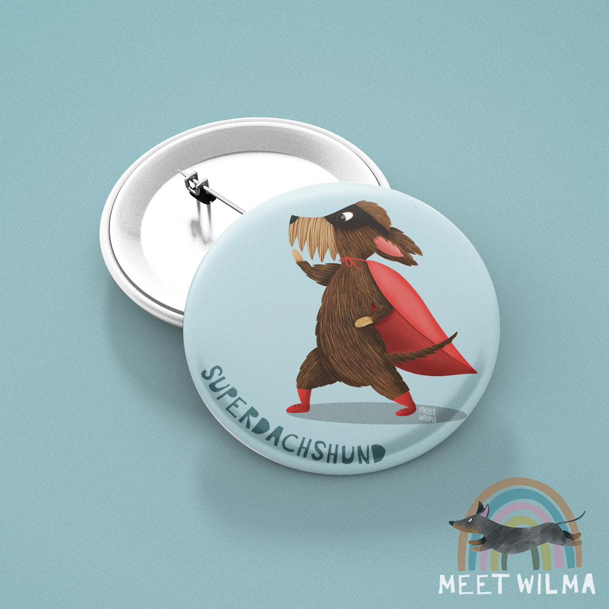Button "Superdachshund"